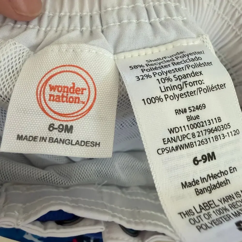Wonder Nation baby boys, swim trunks bundle